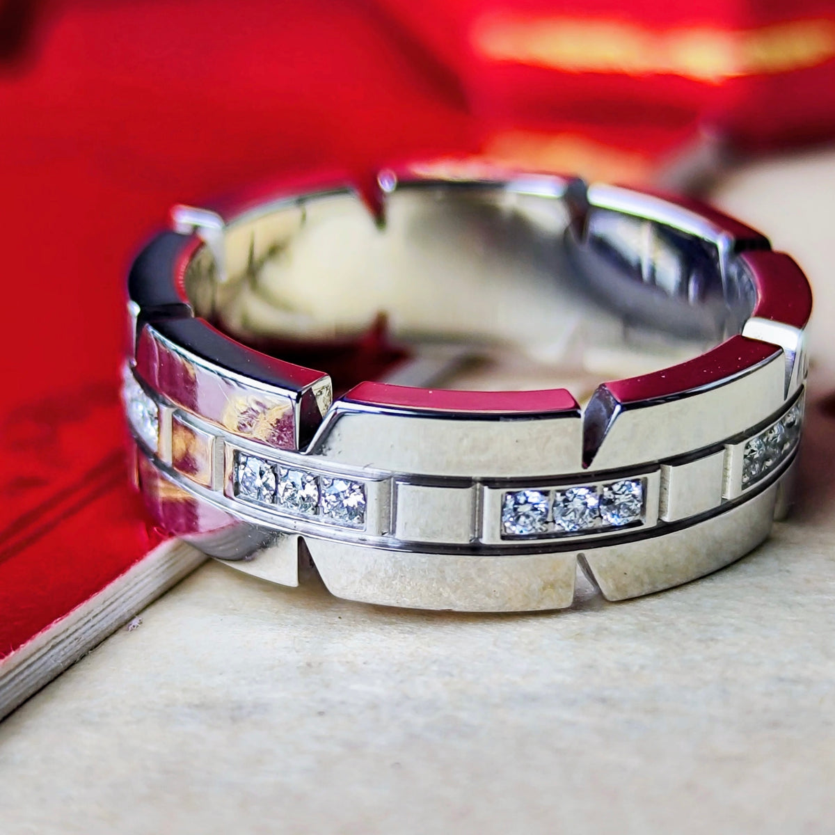 Cartier カルティエ タンクフランセーズ K18WG 52 SM
