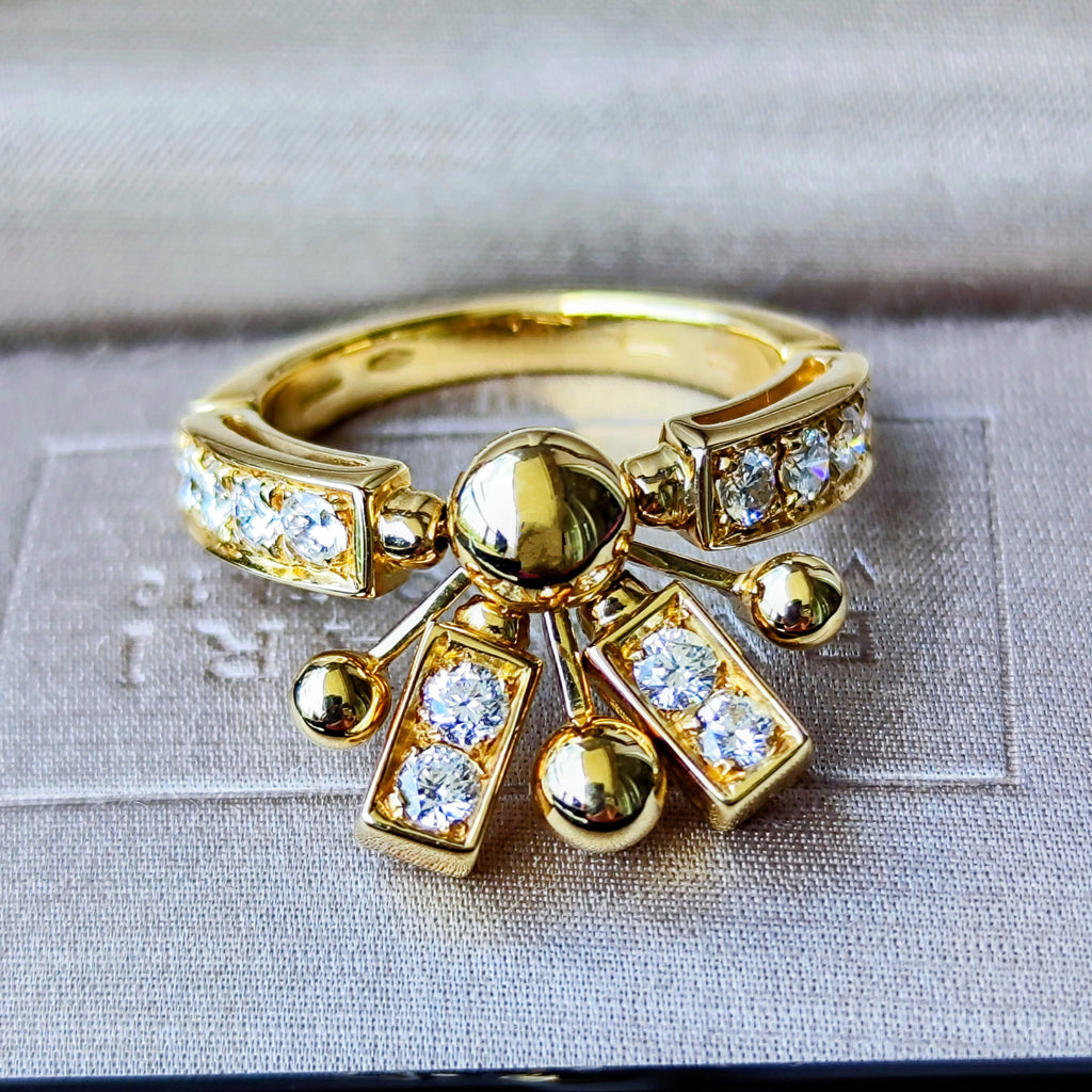 BVLGARI ブルガリ アルトラーレ ダイヤモンドリング 18金YG 10号