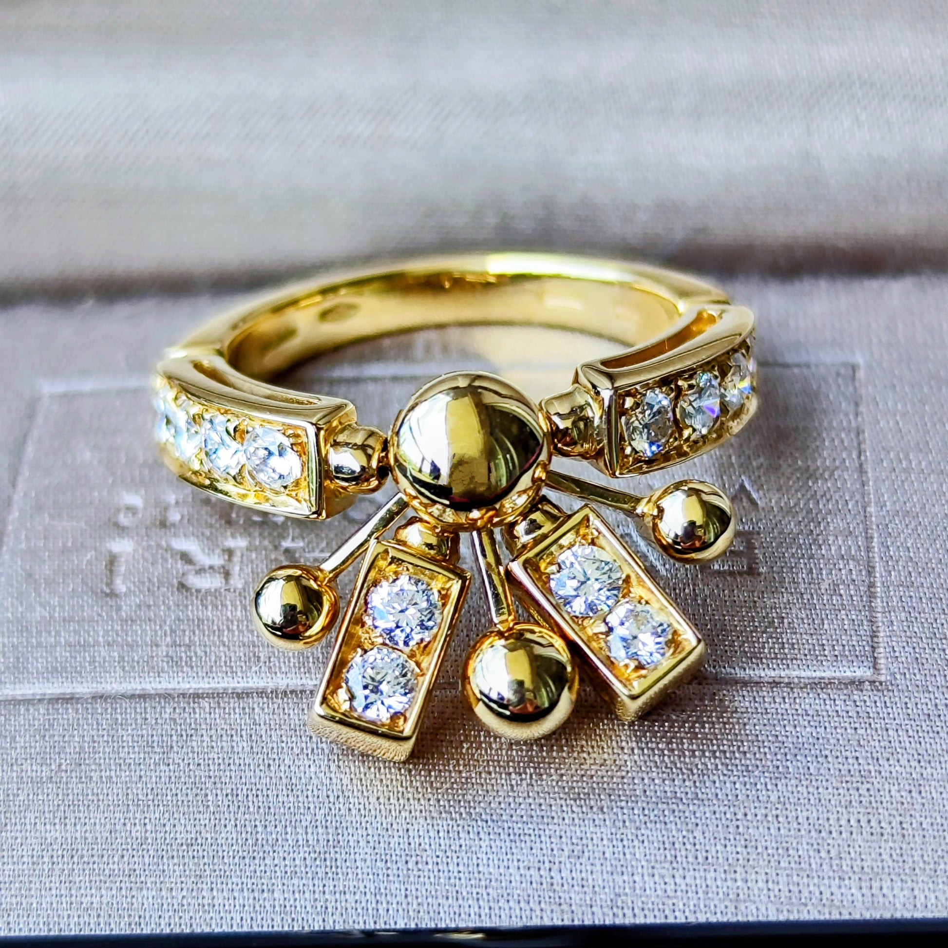 BVLGARI ブルガリ アルトラーレ ダイヤモンドリング 18金YG 10号