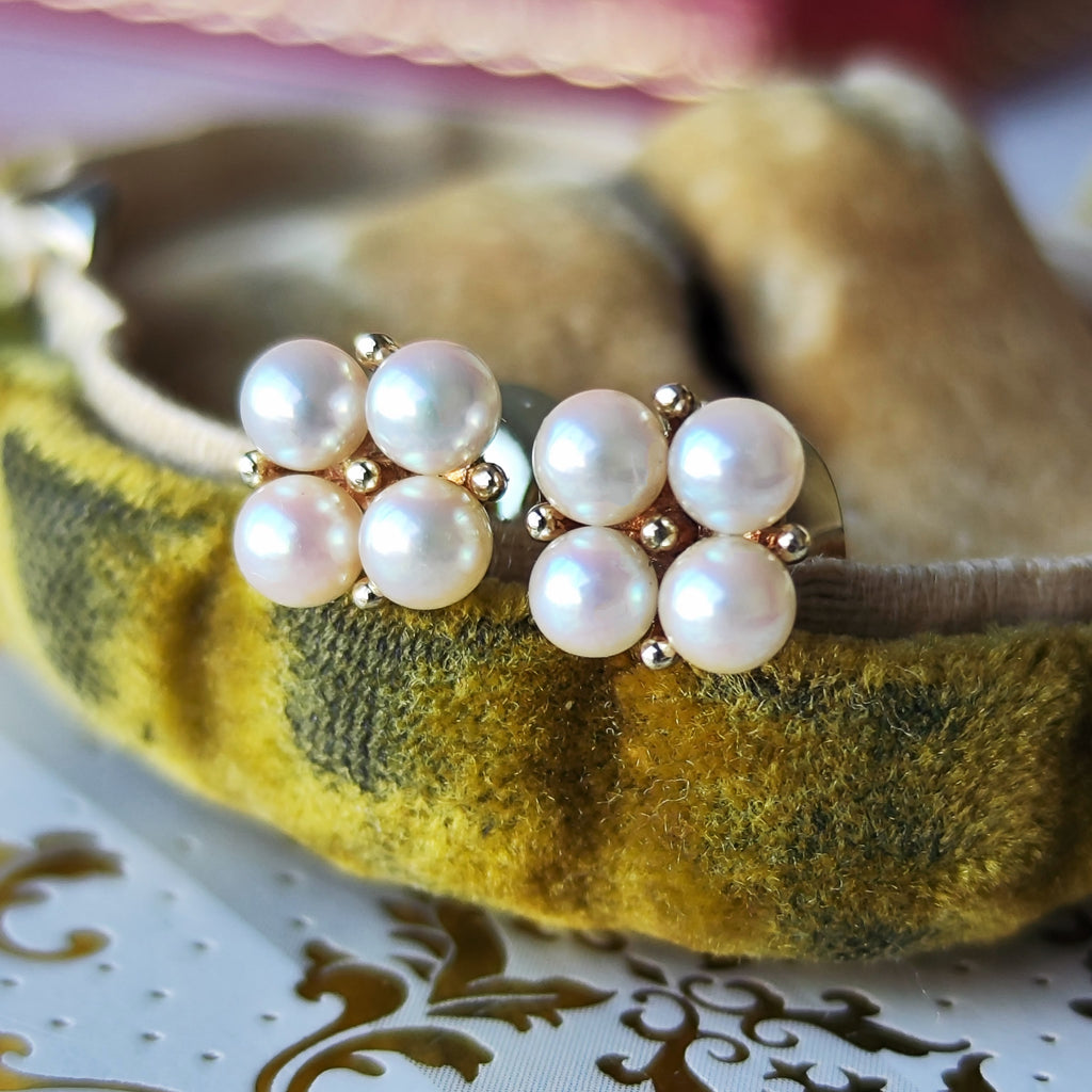 MIKIMOTO ミキモト ベビーパール ヴィンテージ ピアス 14金
