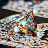 【大粒 5.33ct】天然アンダリュサイト 天然ダイヤモンド リング