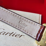 Cartier カルティエ マストタンク ヴェルメイユ ローマンダイヤル アイボリー クォーツ腕時計