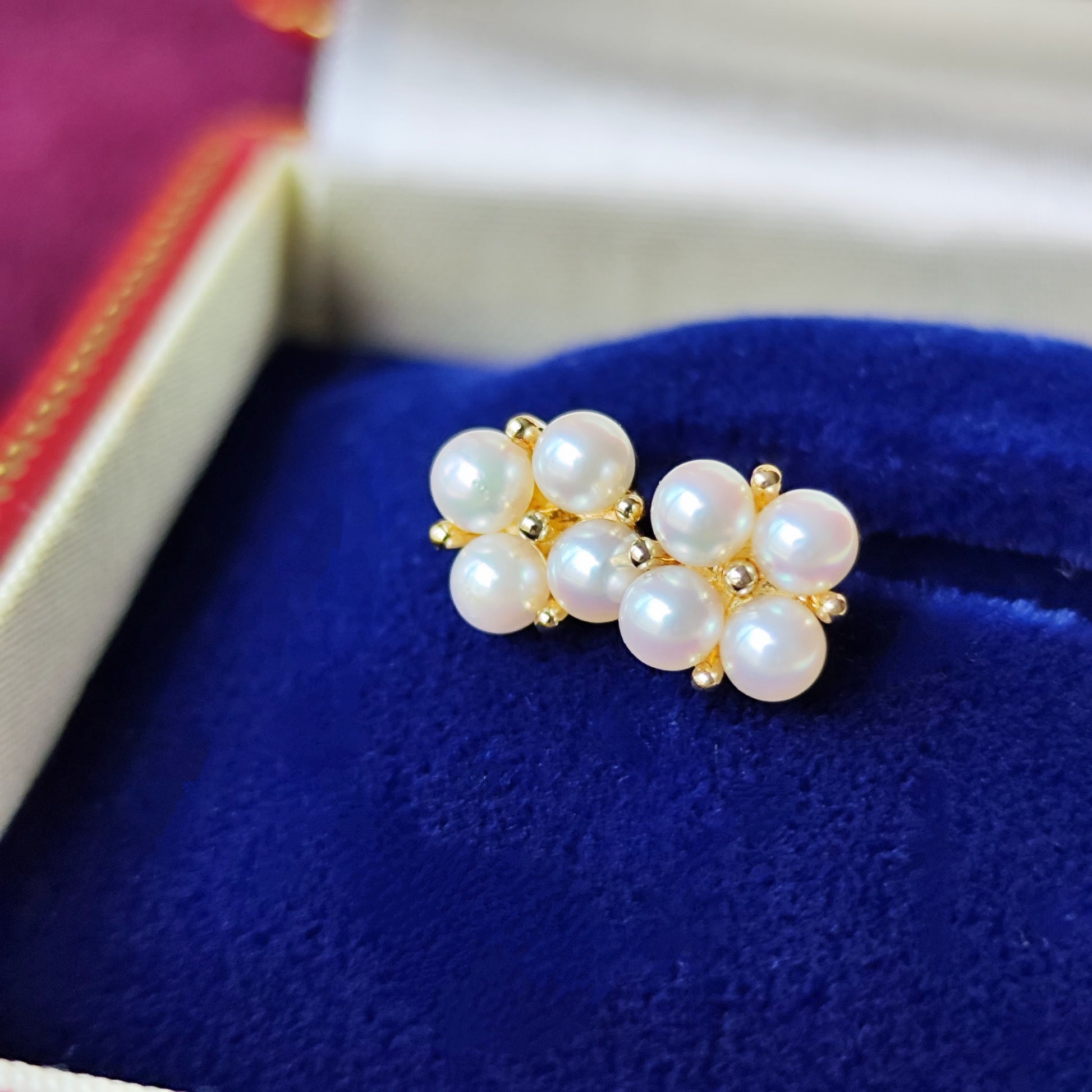 MIKIMOTO ミキモト あこや真珠 18金ピアス