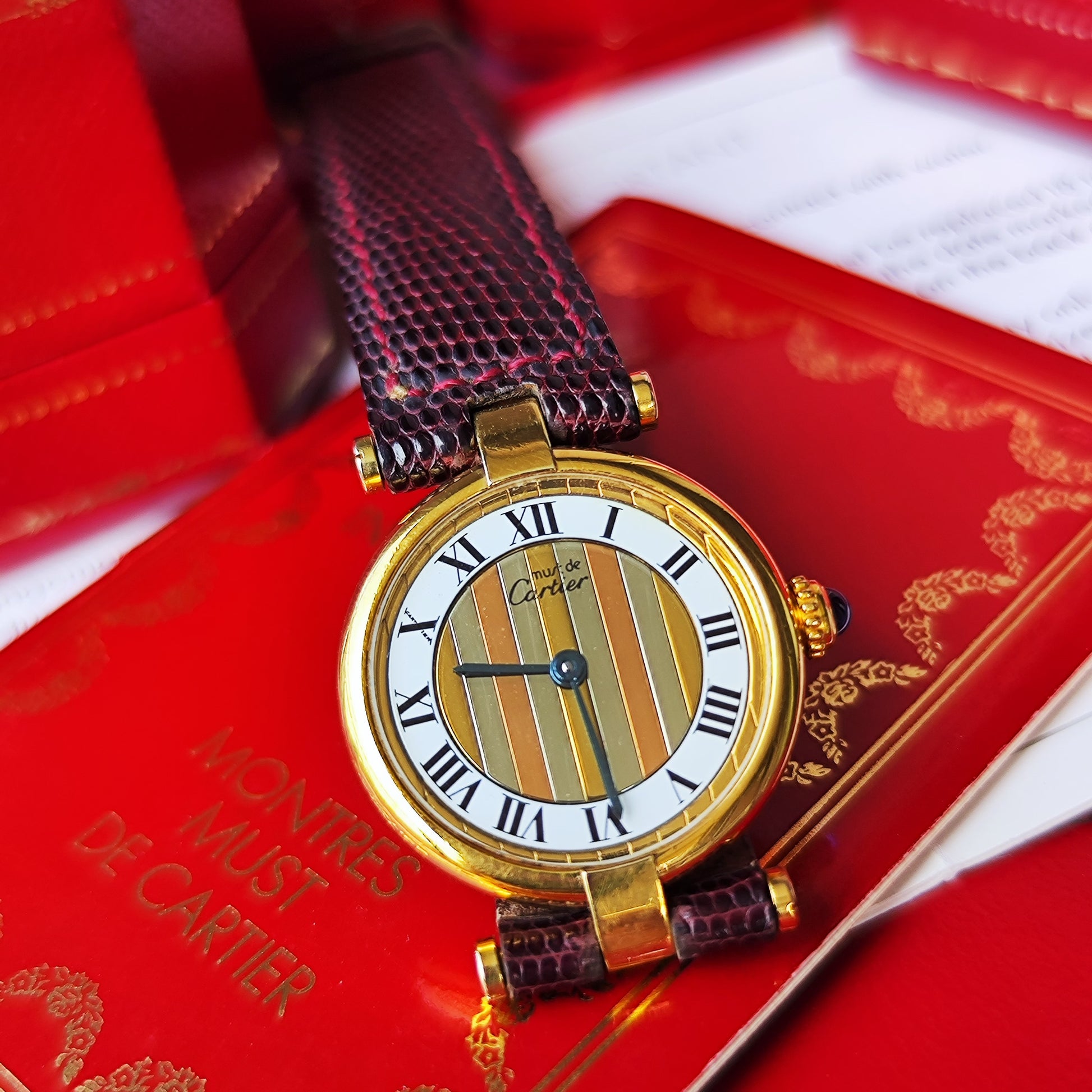 Cartier カルティエ マスト ヴァンドーム スリーカラー トリニティダイヤル