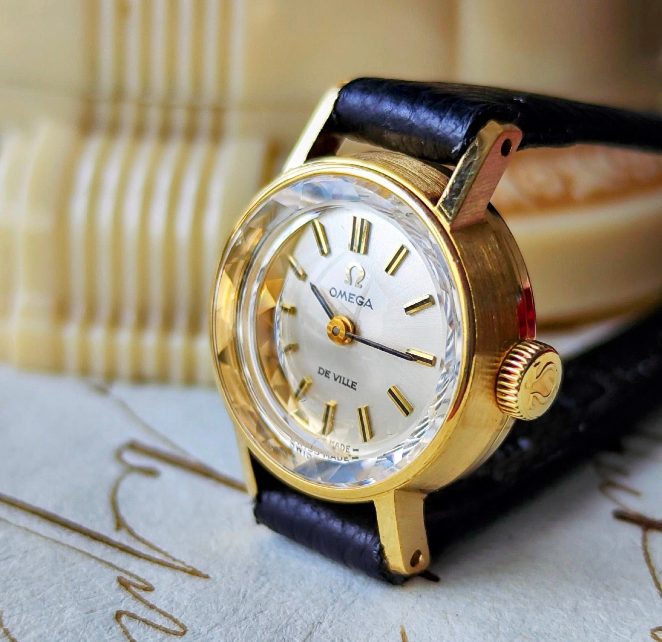 【OH済み 美品】OMEGA オメガ De Vil
デビル 18金無垢 手巻き 腕時計