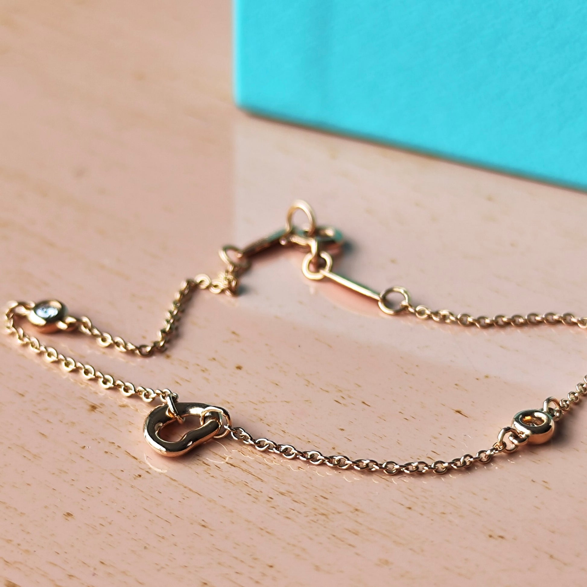 TIFFANY＆Co.ティファニー オープンハート バイザヤード ダイヤモンド ブレスレット