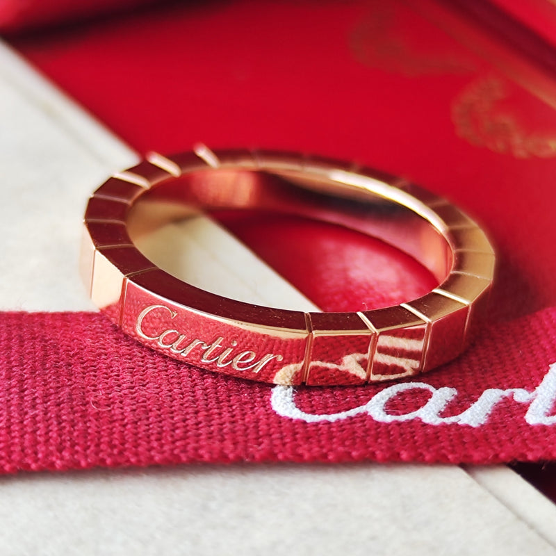CARTIER ラニエール リング PG ピンクゴールド リング 7.5号 Cartier カルティエ ラニエール リング 2ポイントピンク