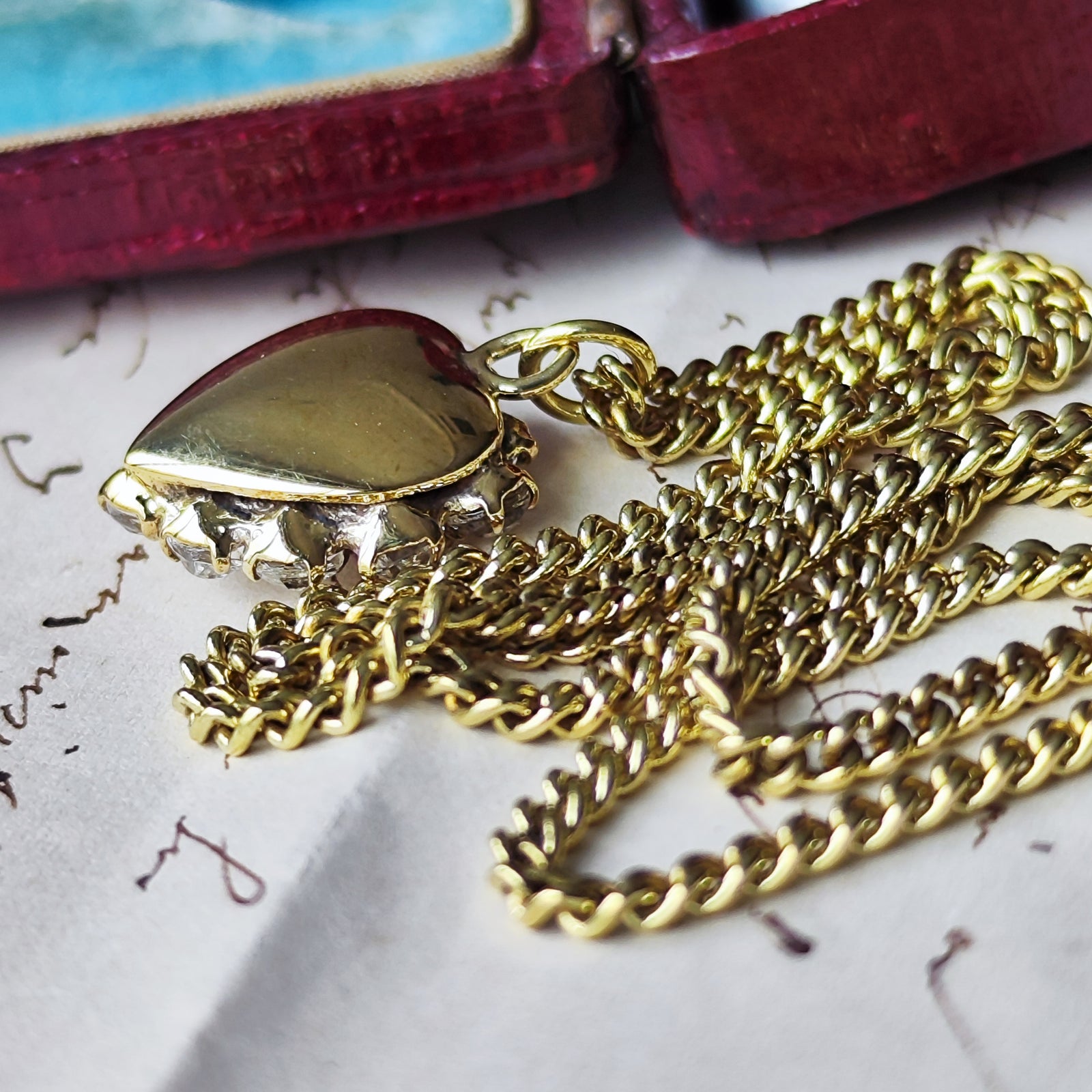 イギリス　アンティーク　クリアペースト　ネックレス　シルバー イギリス アンティーク クリアペースト ネックレス シルバー