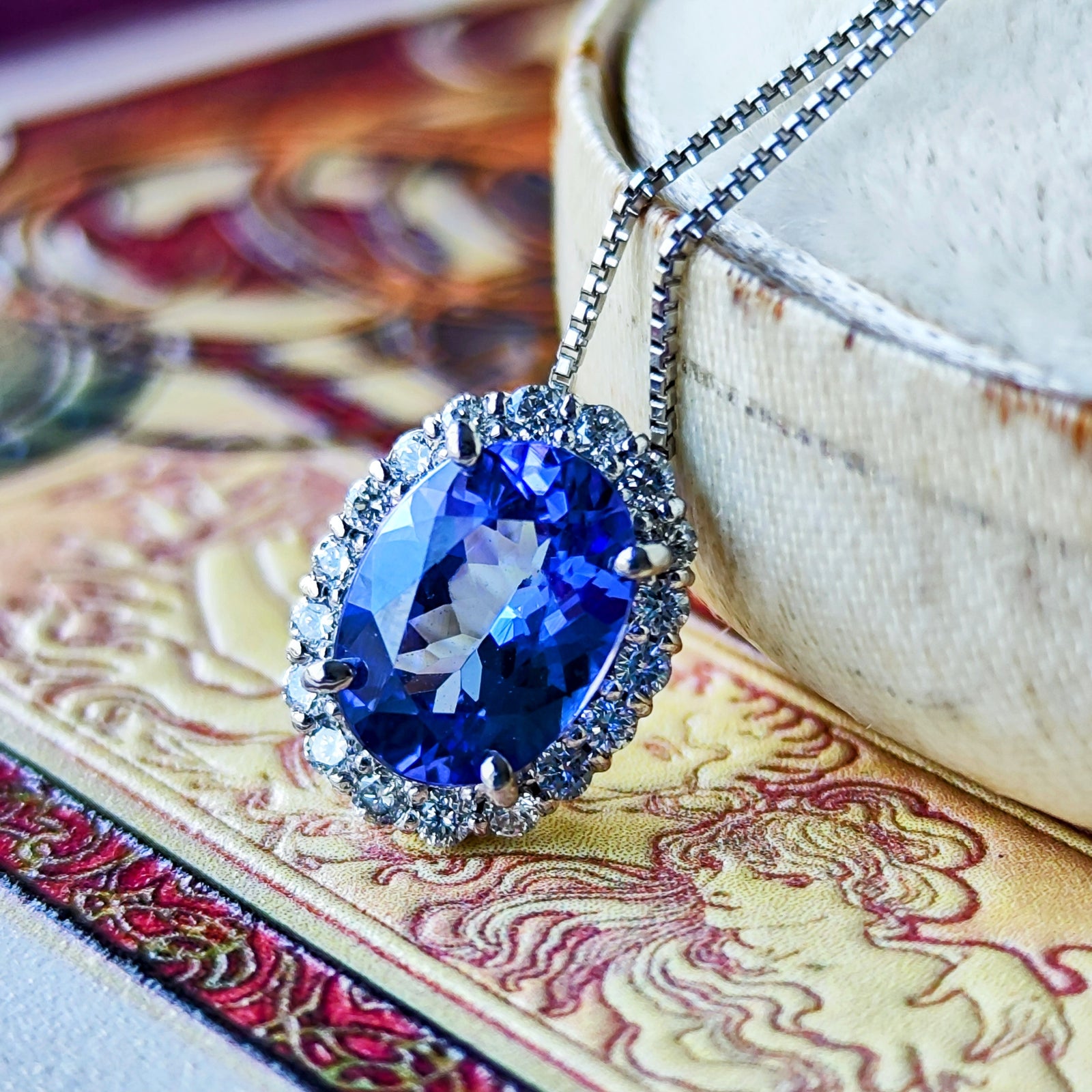 ★PT天然ダイヤモンドネックレス 天然タンザナイト 天然ダイヤモンド ネックレス – Mico宝飾店