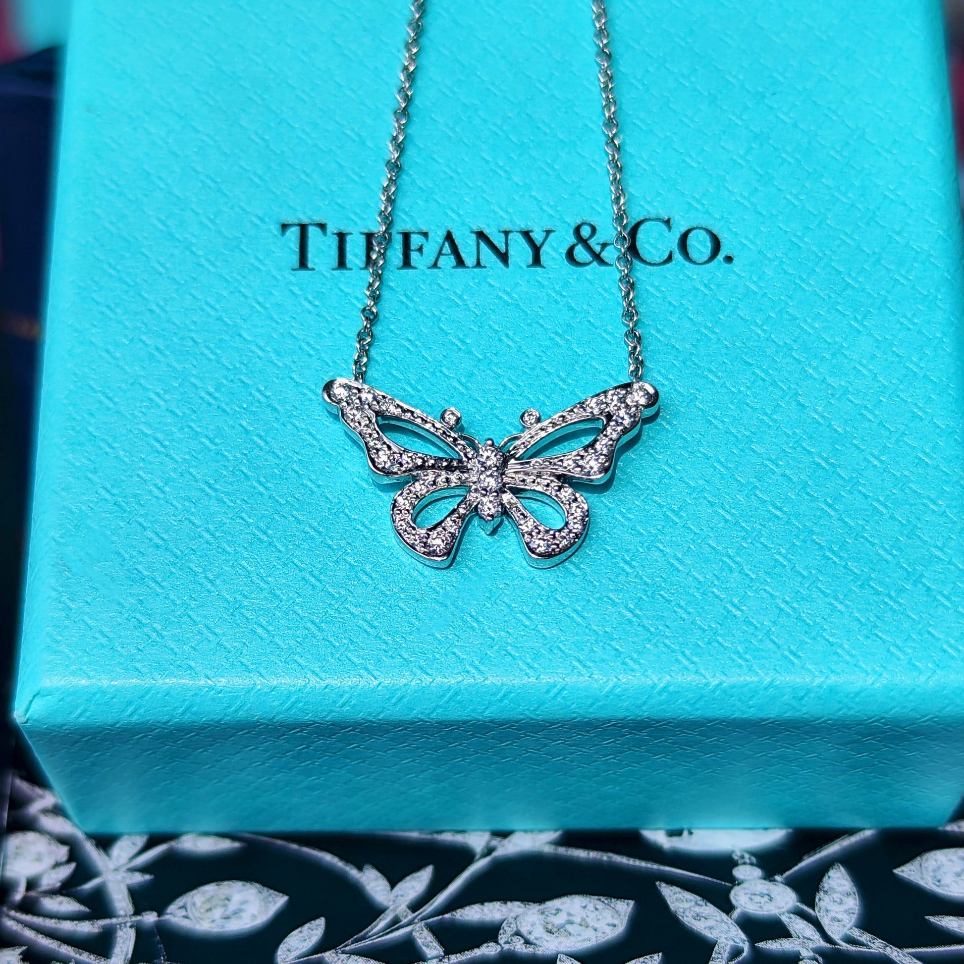 TIFFANY &Co ティファニー バタフライネックレス ネックレス