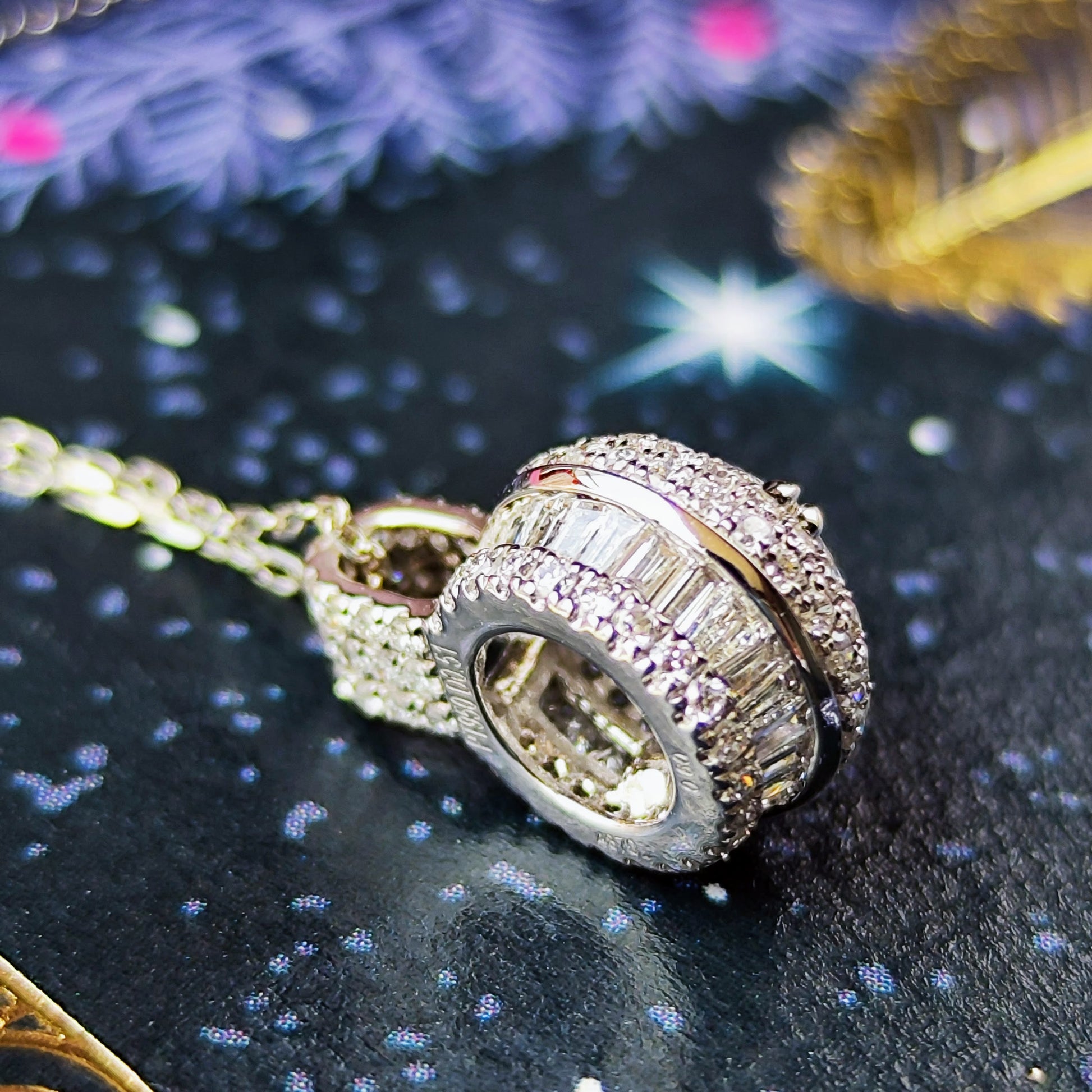 【インターナリーフローレス】天然ダイヤモンド 0.51ct Dカラー 3EX ネックレス