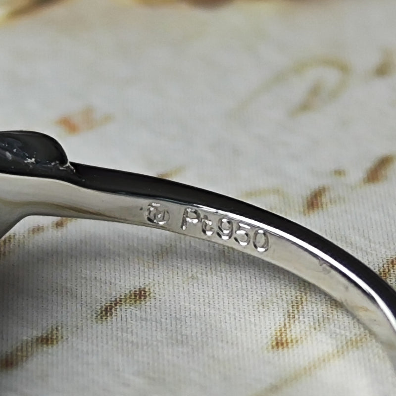 MIKIMOTO ミキモト あこや真珠 天然ダイヤモンドリング
