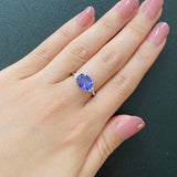 天然タンザナイト 天然ダイヤモンド リング