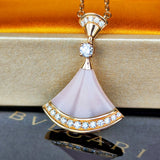 BVLGARI ブルガリ DIVAS' DREAM ディーヴァ ドリーム ピンクオパール ダイヤモンド ネックレス 18金PG