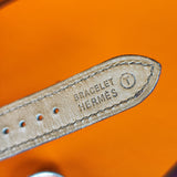 【ボーイズサイズ】HERMES エルメスセリエ オーストリッチ クォーツ腕時計