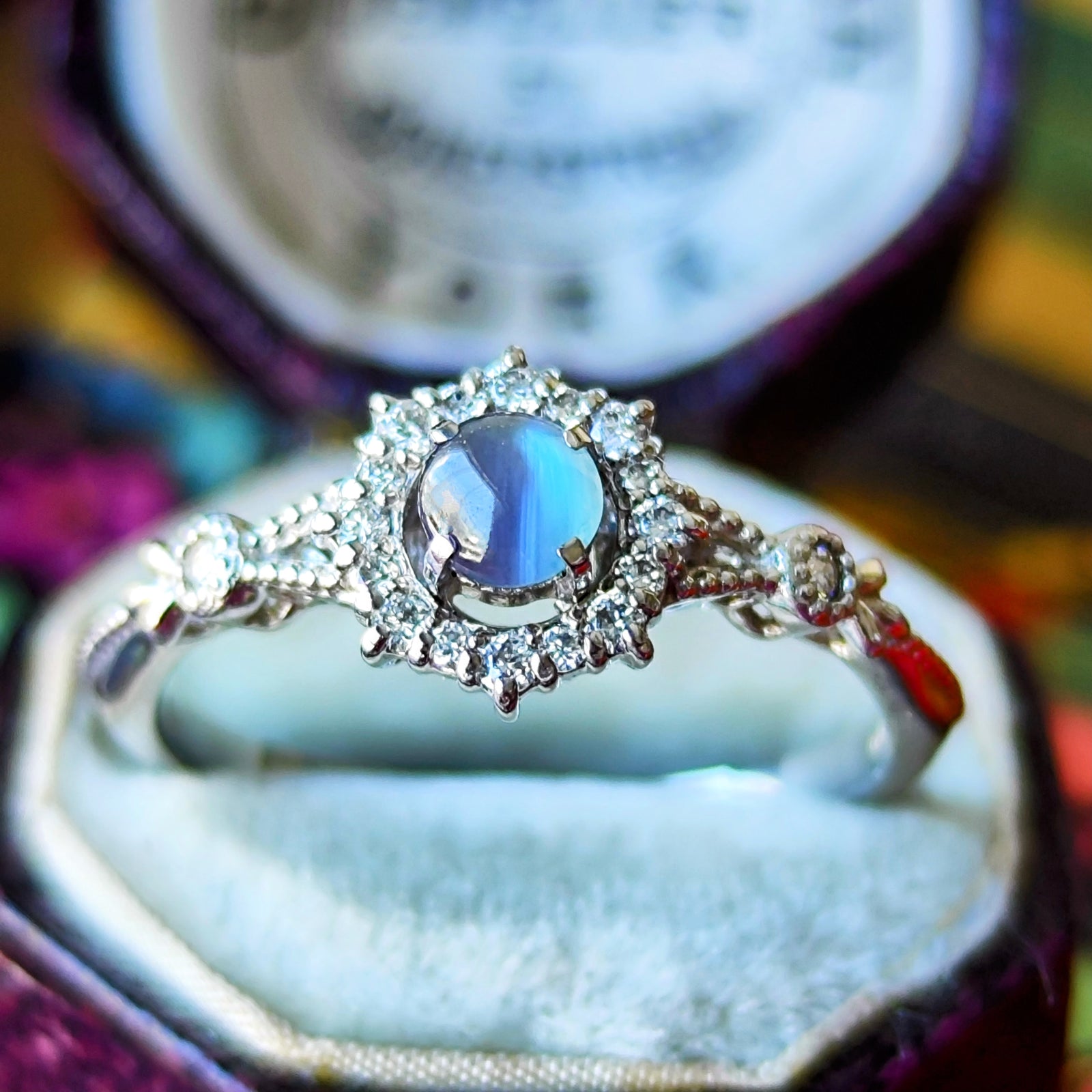 Alexandrite Cat's Eye Pt900アレキサンドライトキャッツアイ