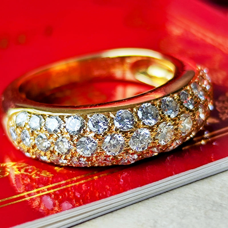 Cartier カルティエ ミミリング ダイヤモンド 18金 9号