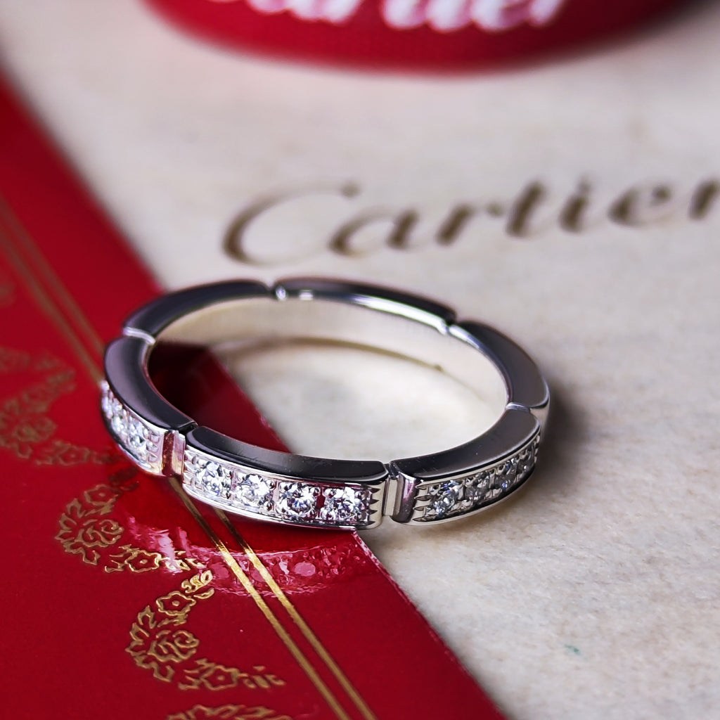 Cartier カルティエ マイヨンパンテール ダイヤモンド リング K18WG 49