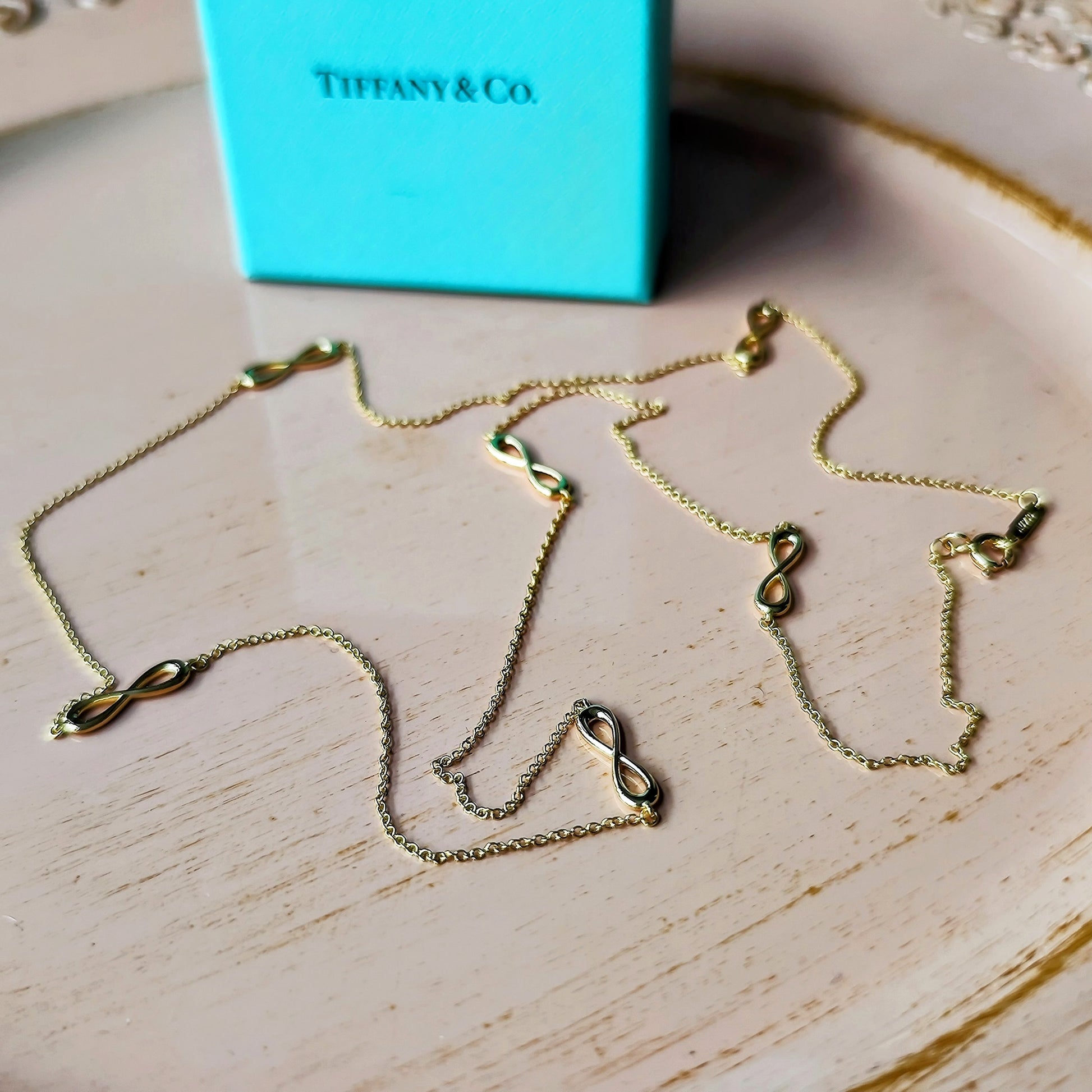 TIFFANY＆Co. ティファニー インフィニティ エンドレス ネックレス 18金YG