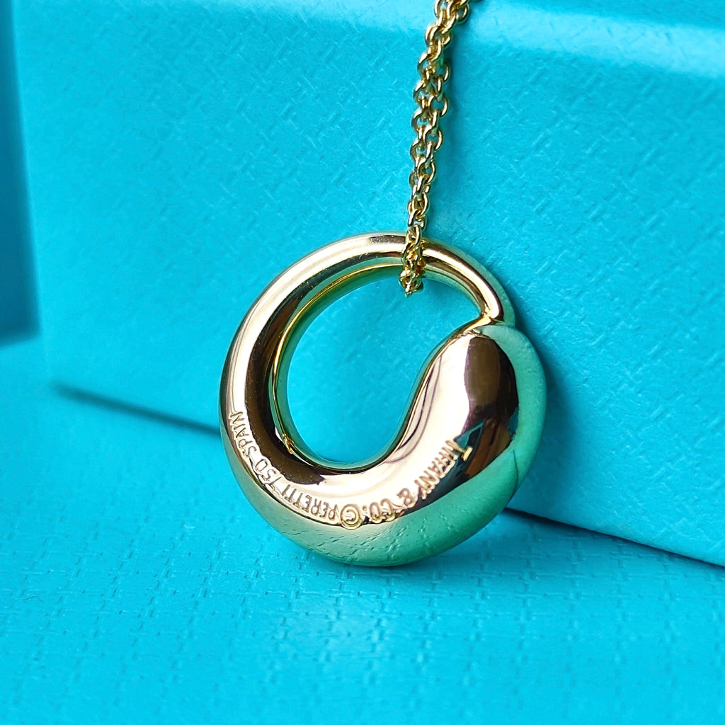 TIFFANY &Co ティファニー エターナルサークル ネックレス 18金YG