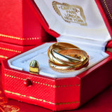 Cartier カルティエ トリニティ 18金スリーカラー 51