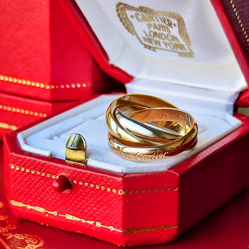 Cartier カルティエ トリニティ 18金スリーカラー 51