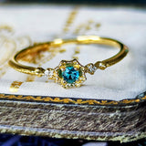 【初期の頃のルース】天然グランディディエライト 天然ダイヤモンド 18金リング