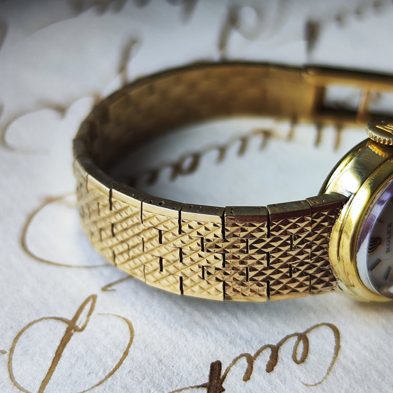 【OH済み】ROLEX ロレックス PRECISION プレシジョン 金無垢 手巻き腕時計