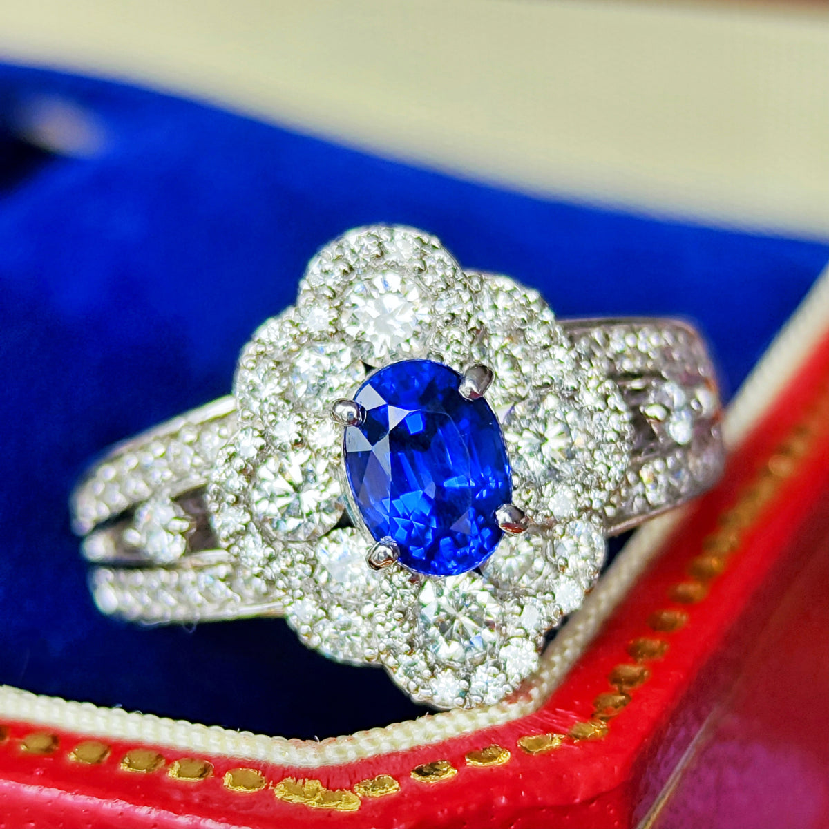 天然サファイアリング 天然サファイア 1.13ct 天然ダイヤモンド リング – Mico宝飾店