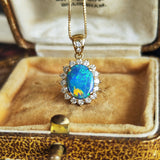 TASAKI 田崎真珠 ブラックオパール ダイヤモンド ペンダントトップ