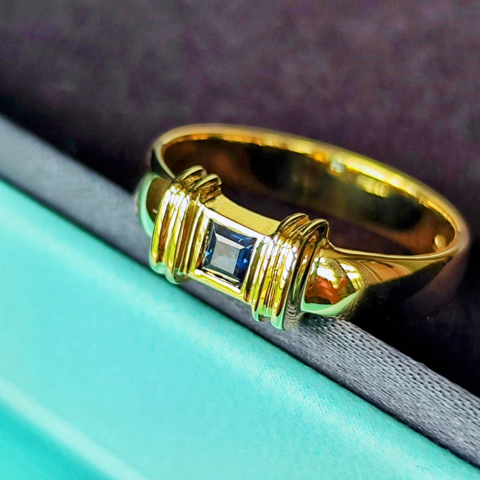 TIFFANY &Co ティファニー スタッキングリング サファイア 18金
