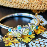 天然イエローダイヤモンド 天然パライバトルマリン リング