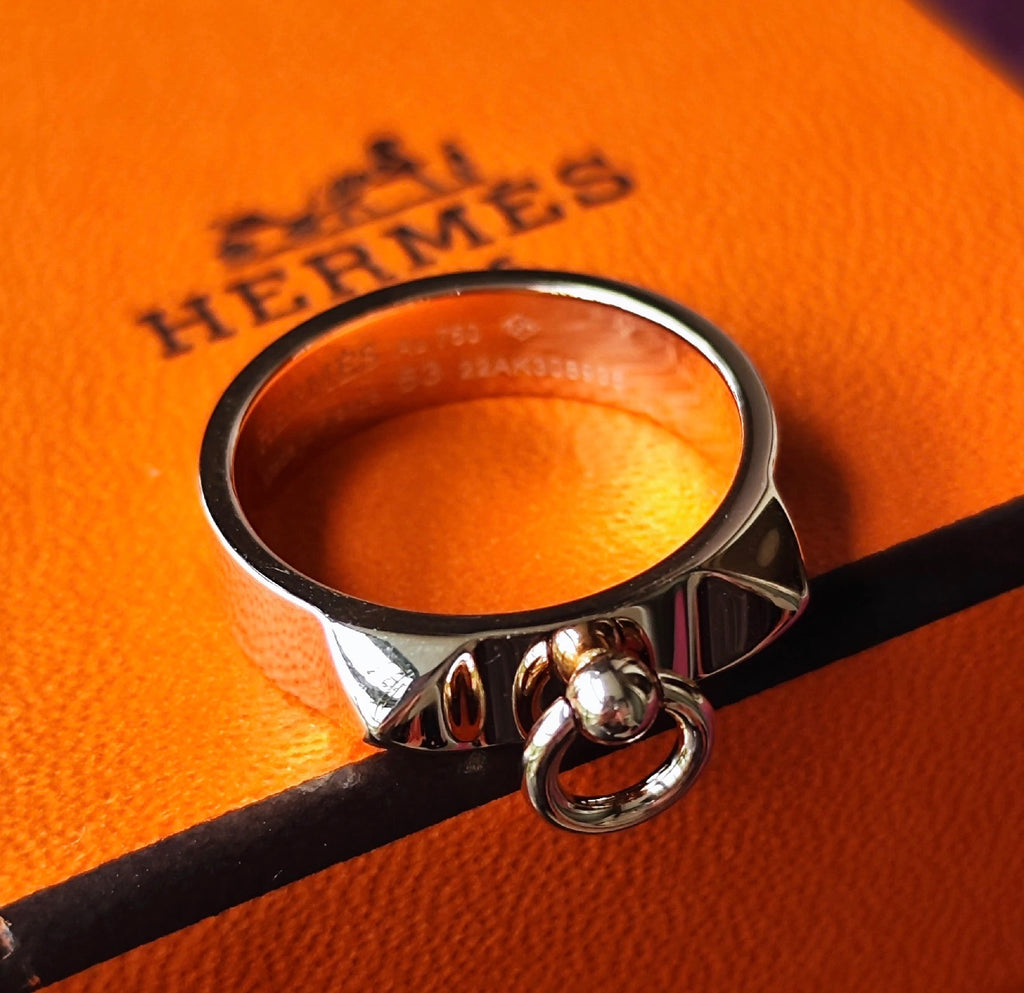 HERMES エルメス コリエドシアン 18金PG 53