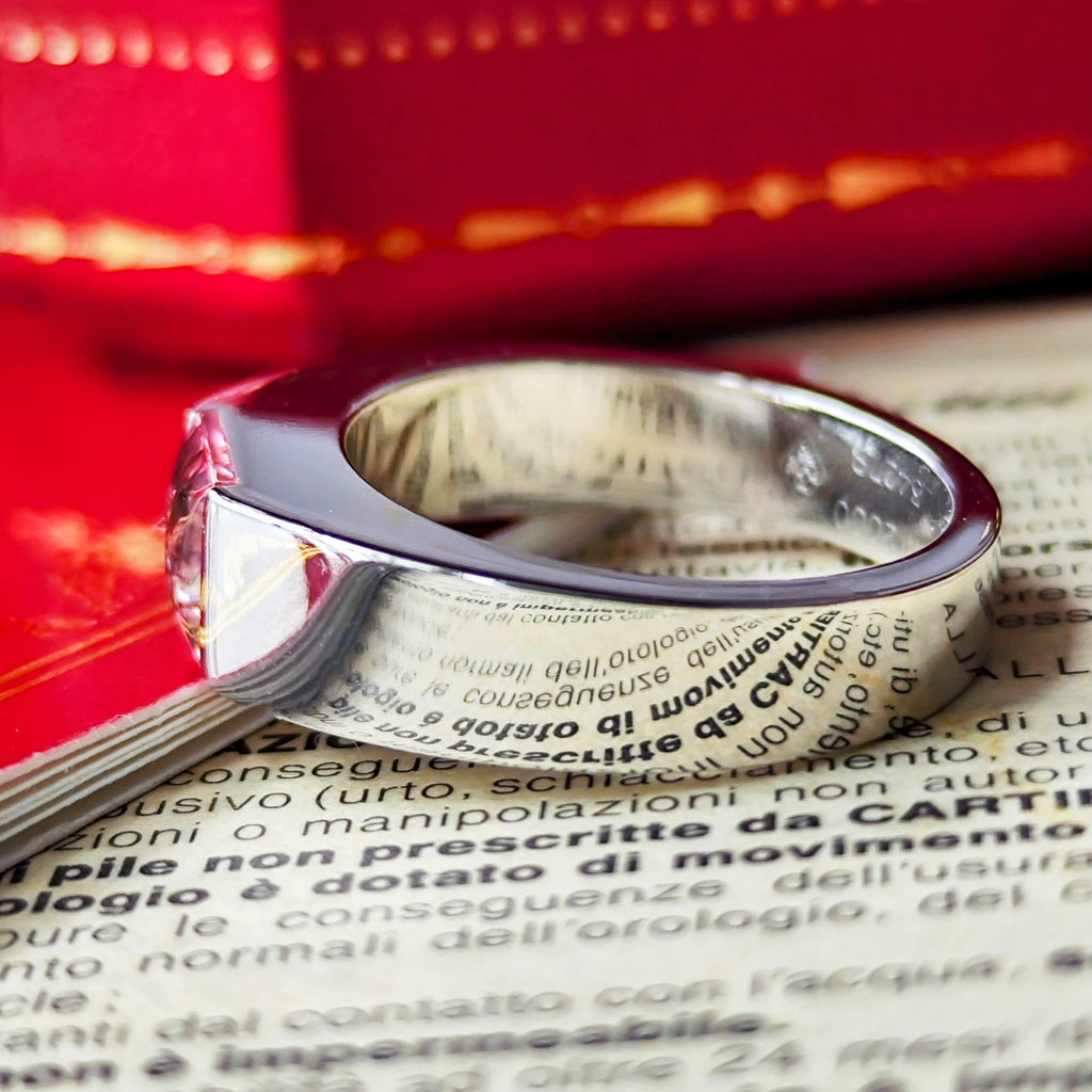 Cartier カルティエ タンク ピンクトルマリン 18金WG 52
