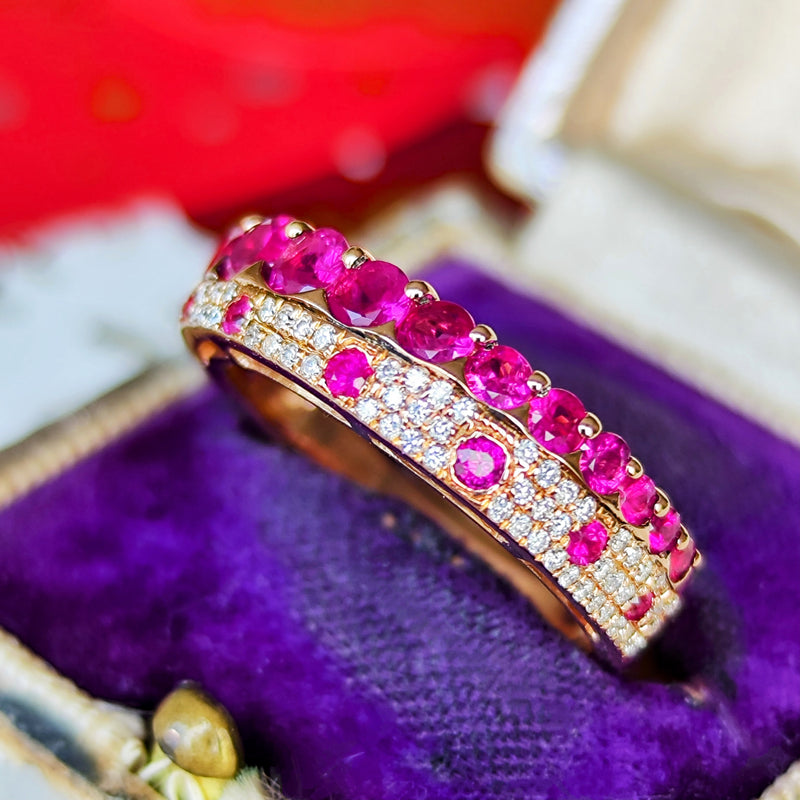 天然ルビー 天然ダイヤモンド リング – Mico宝飾店