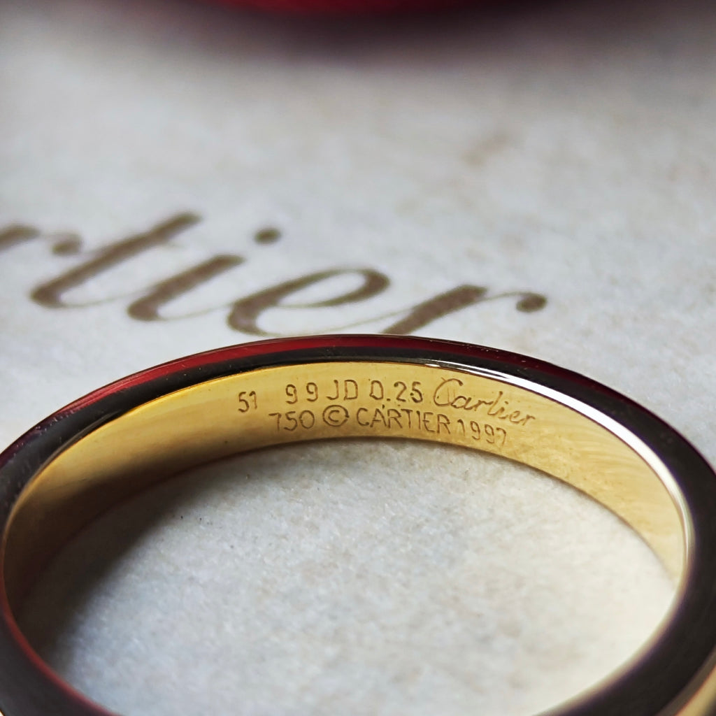 Cartier カルティエ タンクリング ダイヤモンド 18金YG 51