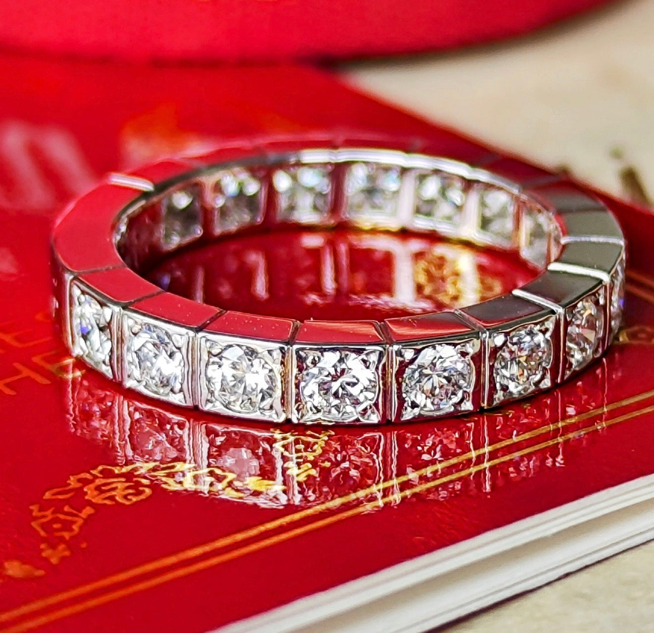 Cartier カルティエ ラニエール ラニエール フルダイヤ 18金WG 47