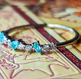 天然パライバトルマリン 天然ダイヤモンド プラチナリング