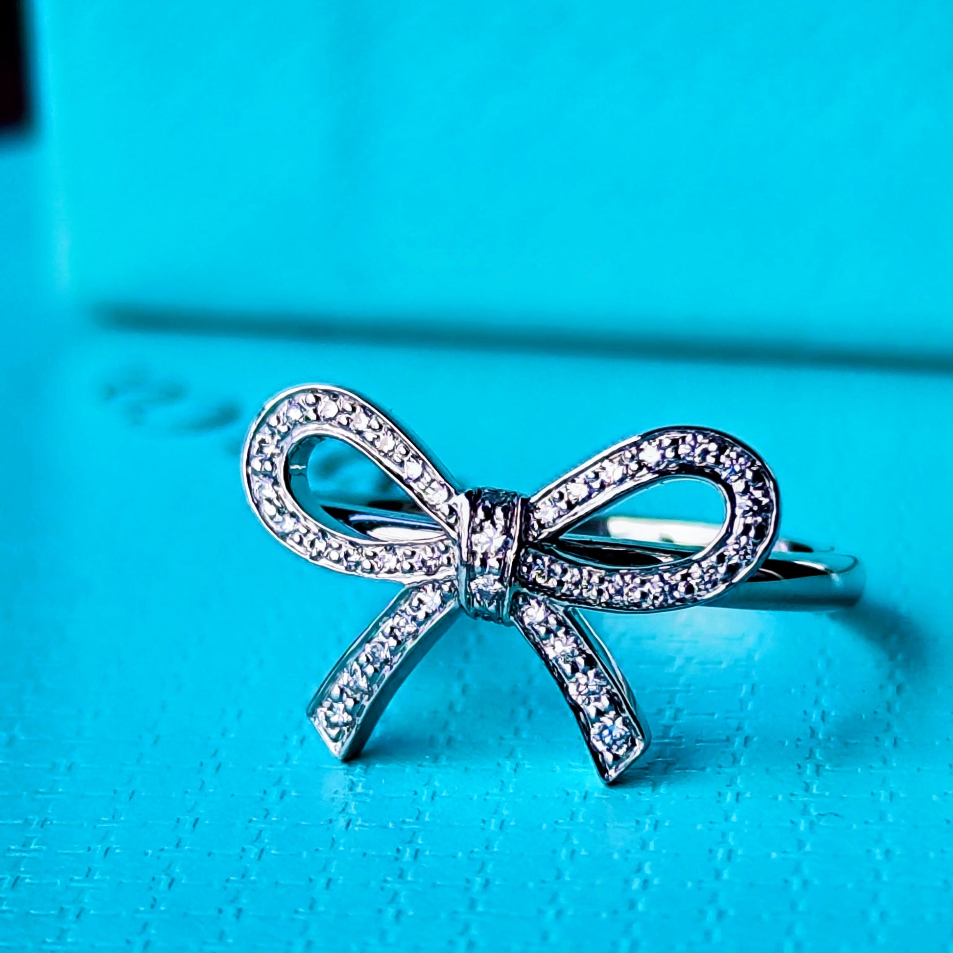 TIFFANY&Co ティファニー ボウ ダイヤモンド リボンリング