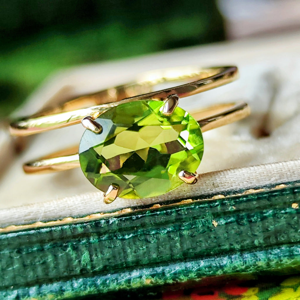 天然ペリドット 1.90ct 18金リング