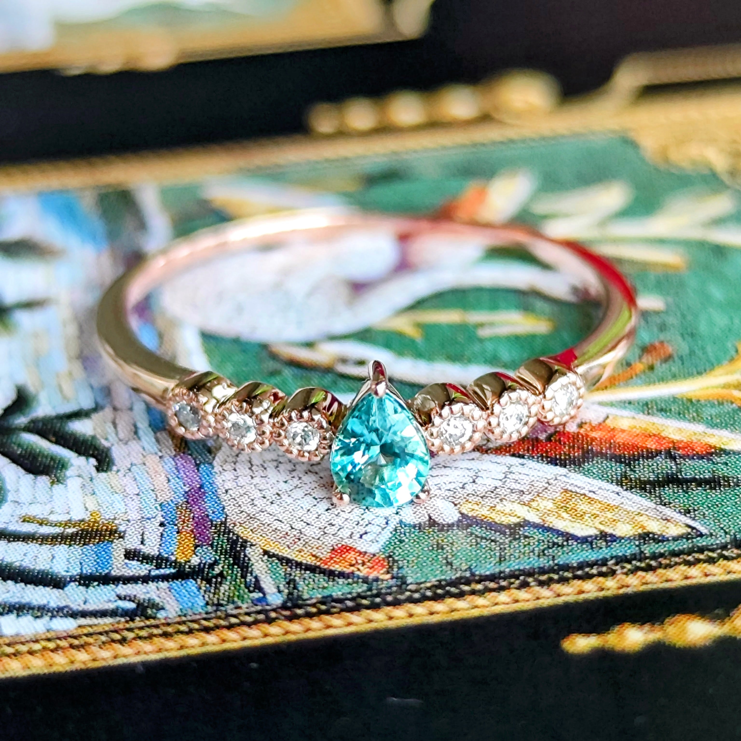 天然グランディディエライト 0.18ct 天然ダイヤモンド – Mico宝飾店