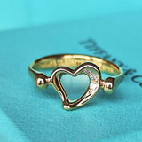 【オールドティファニー】TIFFANY&Co
ティファニー オープンハート ダイヤモンド リング