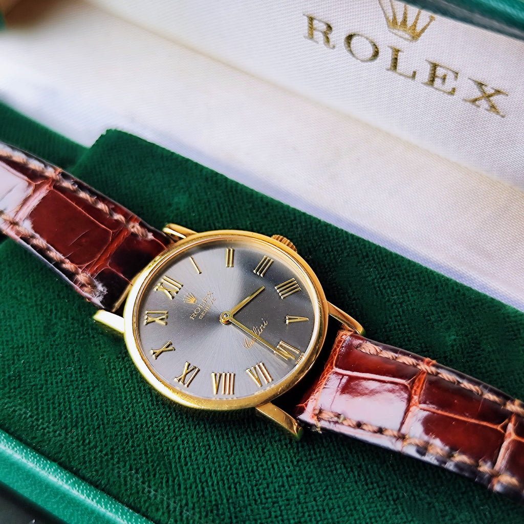 【OH済み】ROLEX ロレックス CELLINI チェリーニ 18金無垢 手巻き腕時計