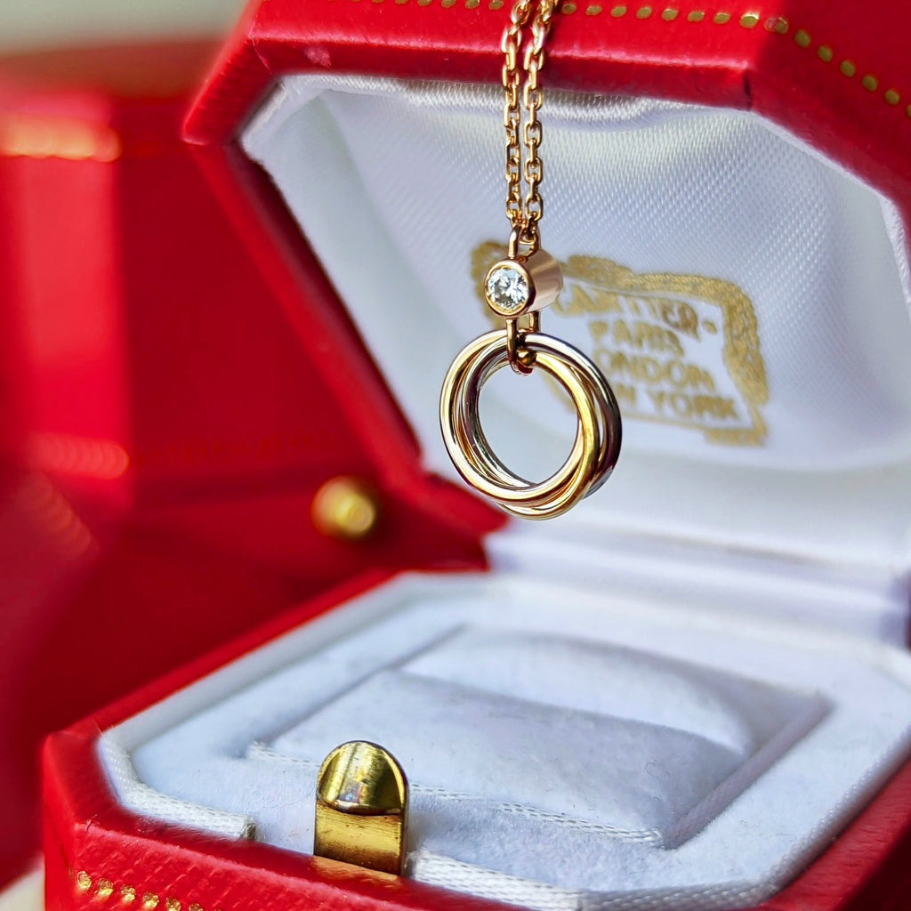 Cartier カルティエ ベビートリニティ ネックレス ダイヤモンド