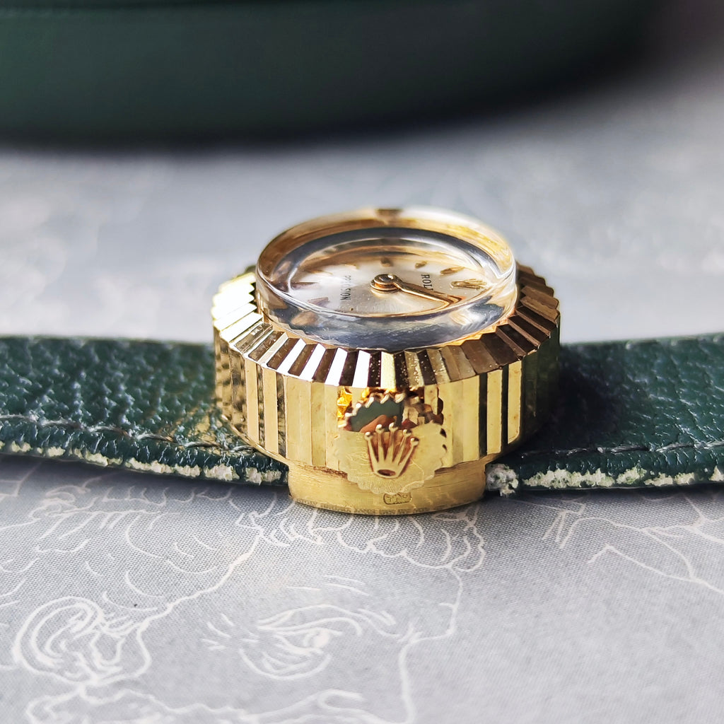 【ROLEX CHAMELEON】ロレックス カメレオン 18金無垢 手巻き腕時計 OH済み