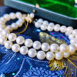 MIKIMOTO ミキモト あこや真珠 2連 ヴィンテージ ブレスレット