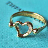 【オールドティファニー】TIFFANY&Co
ティファニー オープンハート ダイヤモンド リング