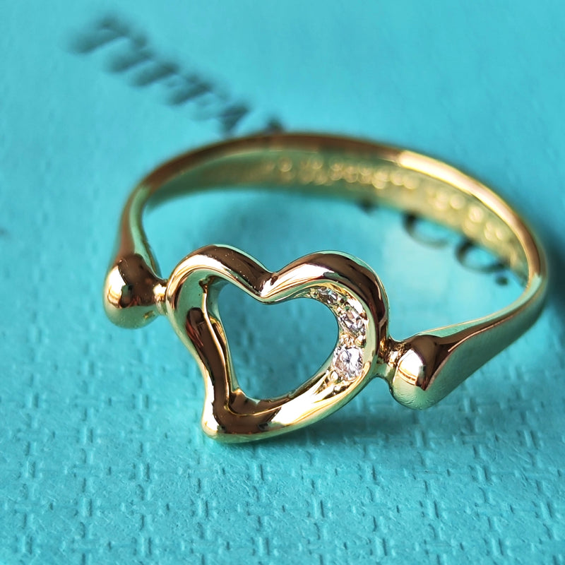【オールドティファニー】TIFFANY&Co
ティファニー オープンハート ダイヤモンド リング