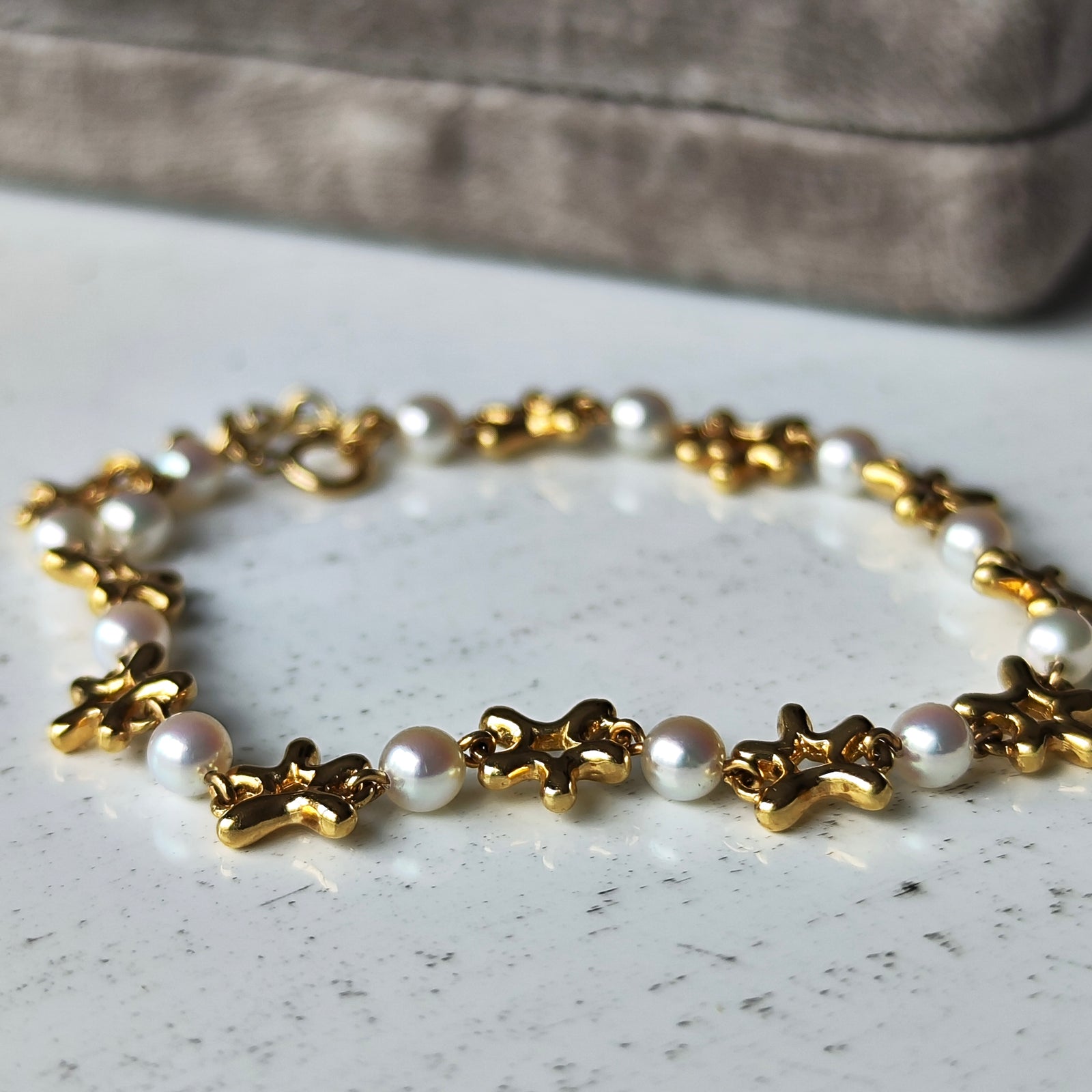 ミキモトMIKIMOTO ダイヤモンドブレスレットアンクレット