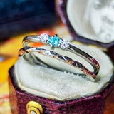 天然パライバトルマリン 天然ダイヤモンド リング